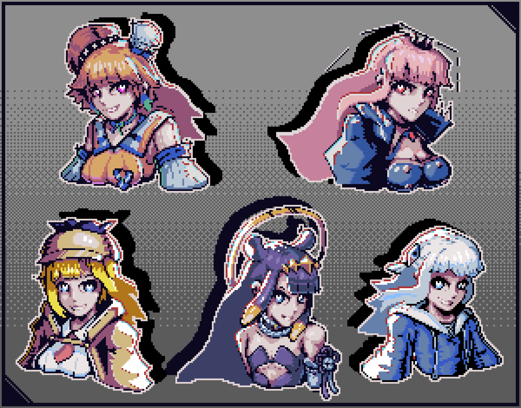Animated busts